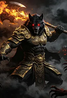 黑狼化身無敵的戰神去打魑魅魍魎 封面