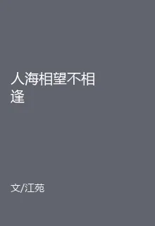 人海相望不相逢 封面