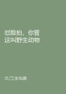 懟臉拍，你管這叫野生動物攝影師 封面