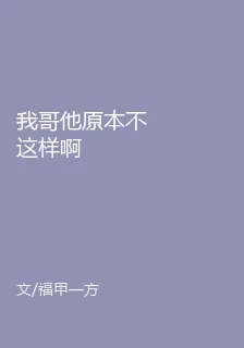 我哥他原本不這樣啊 封面