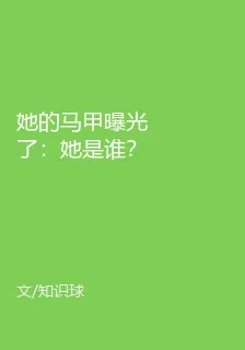 她的馬甲曝光了：她是誰？ 封面