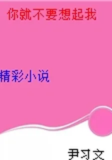 你就不要想起我 封面