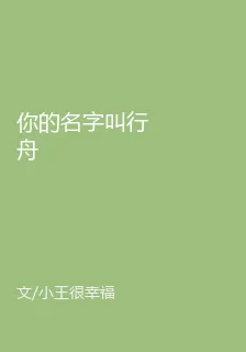 你的名字叫行舟 封面