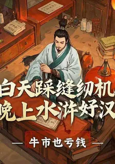 白天踩縫紉機，晚上水滸好漢 封面