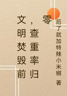 文明焚燬前，查重率歸零 封面