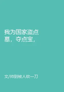 我爲國家盜點墓，奪點寶，怎麼了 封面