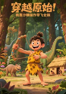 穿越原始：我靠沙雕操作帶飛全族 封面