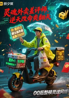 靈魂外賣差評師，逆天改命爽翻天 封面