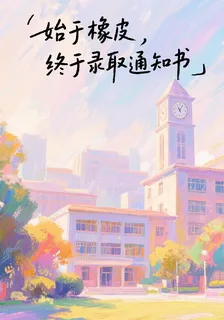 始於橡皮，終於錄取通知書 封面